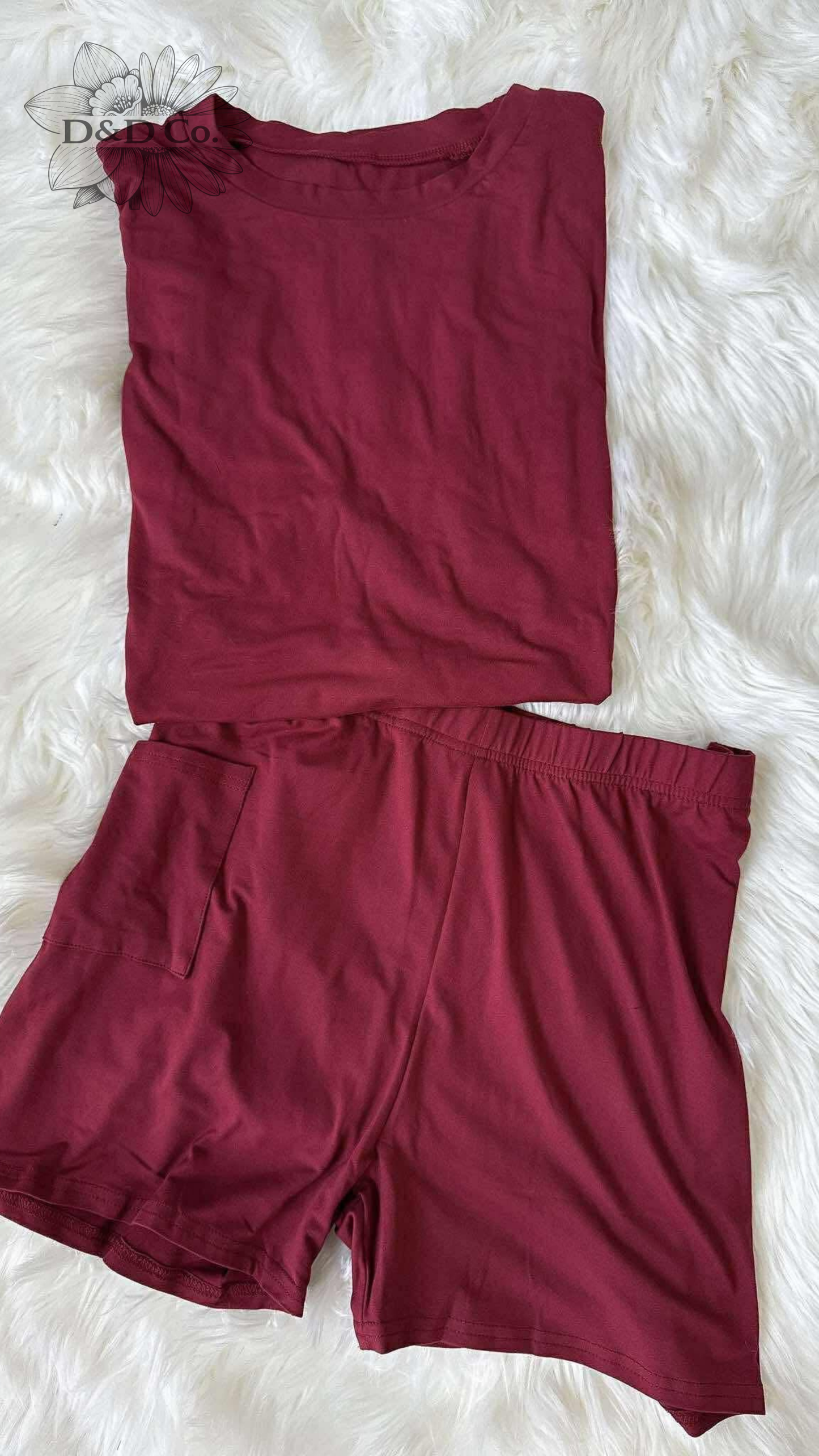 Women’s Casual T-shirt and biker shorts set