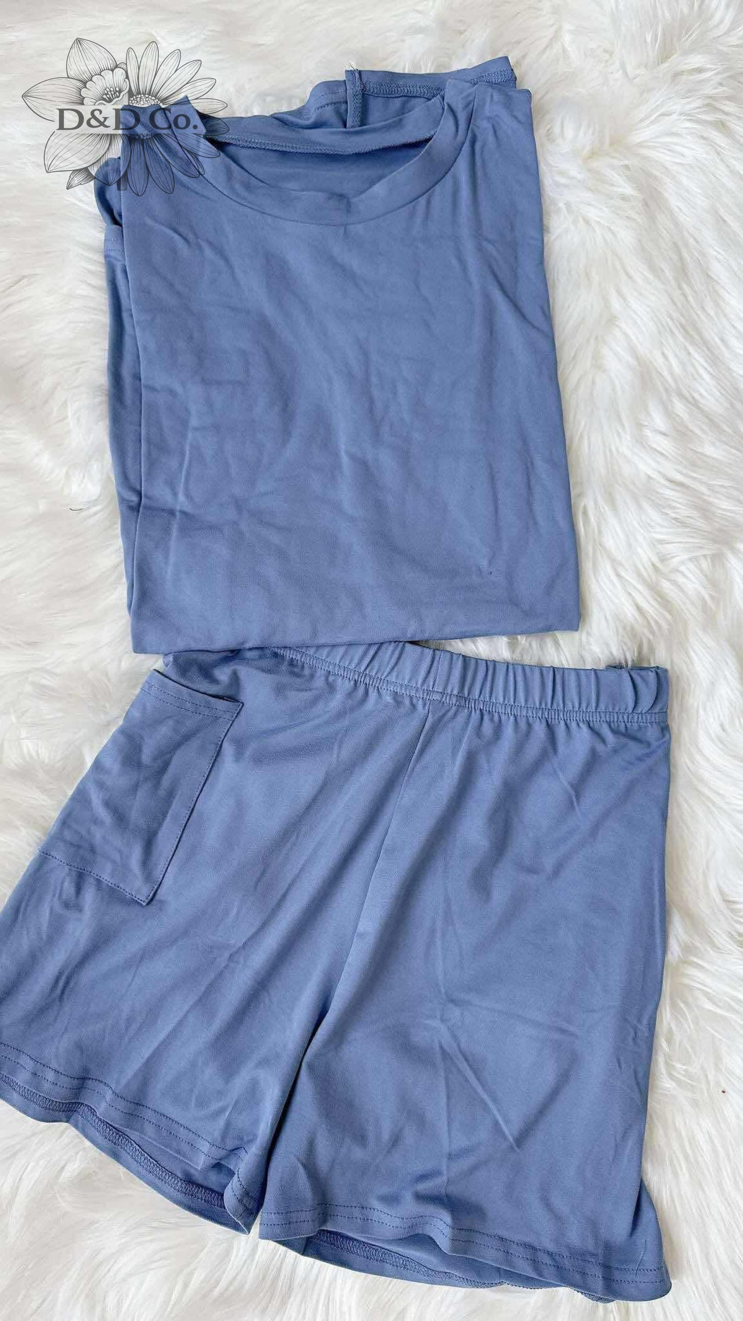 Women’s Casual T-shirt and biker shorts set