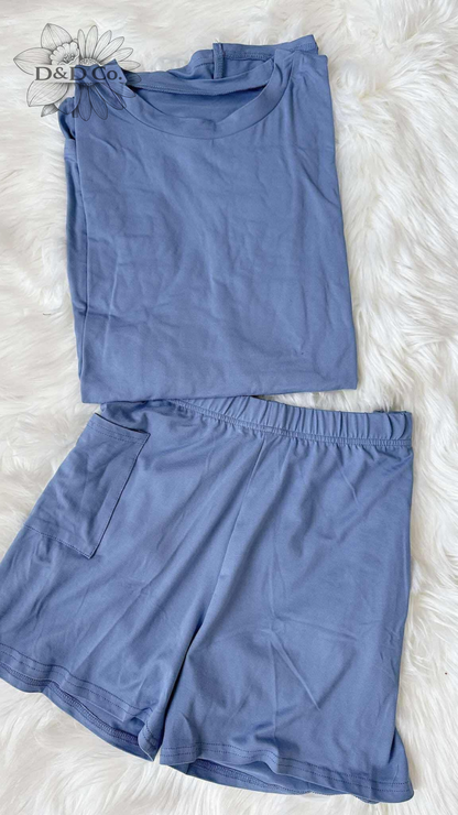 Women’s Casual T-shirt and biker shorts set