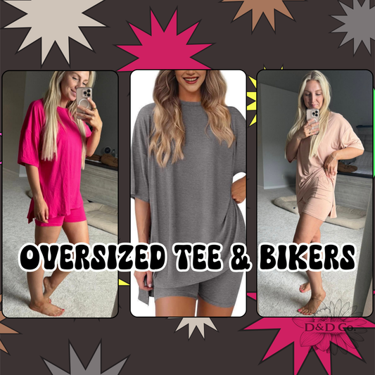 Women’s Casual T-shirt and biker shorts set