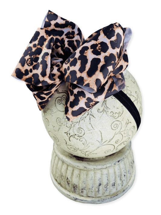 Animal Print Hair Bow Headband