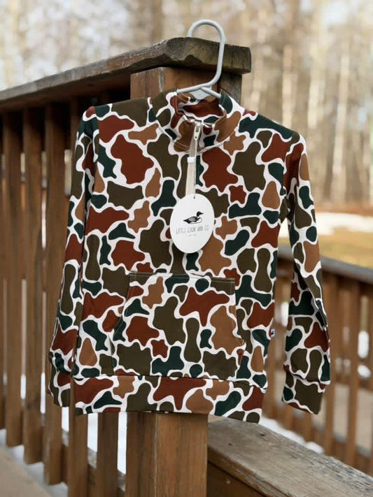 Youth Oversized Camo 1/4 Zip