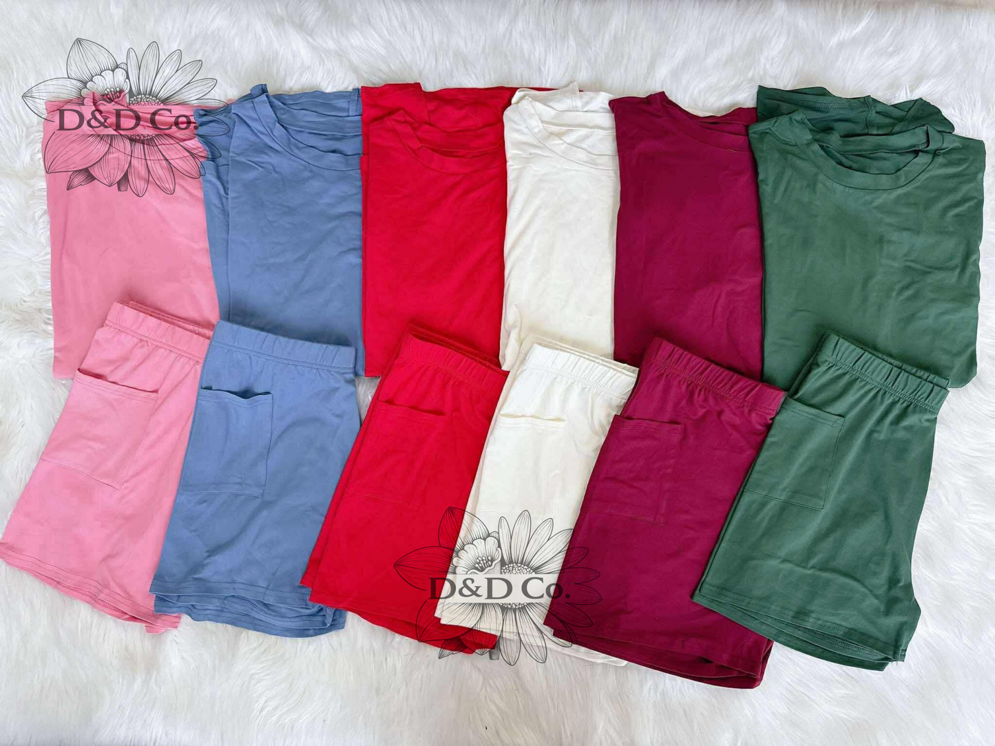 Women’s Casual T-shirt and biker shorts set