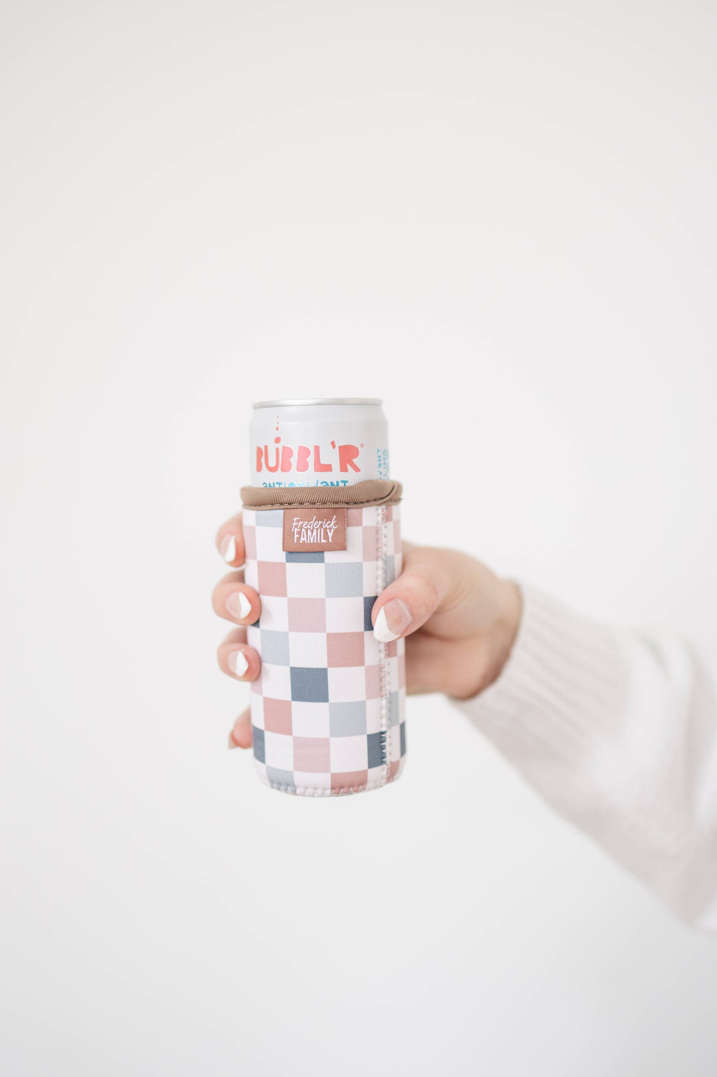 Boho Checker - Slim Can Drink Sleeves 12oz