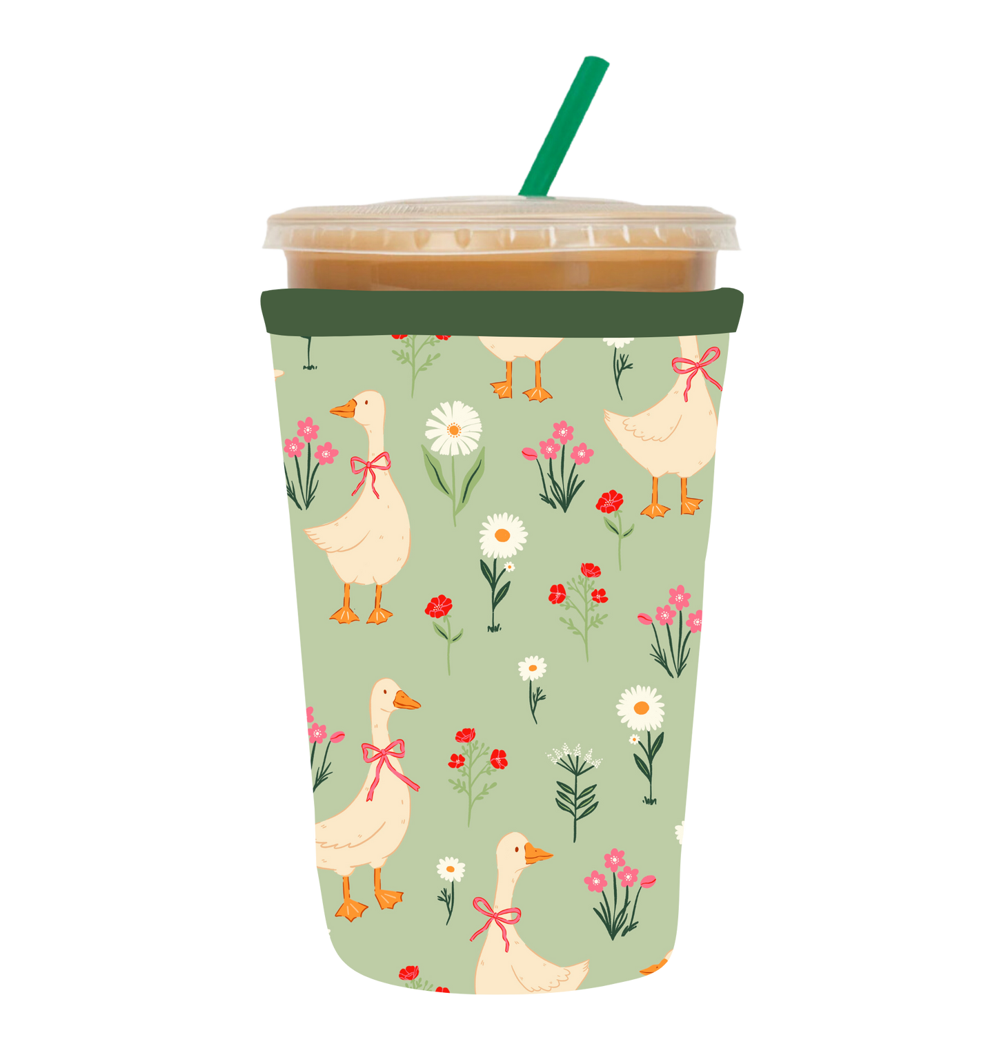 Flowery Goose - Coffee Sleeve