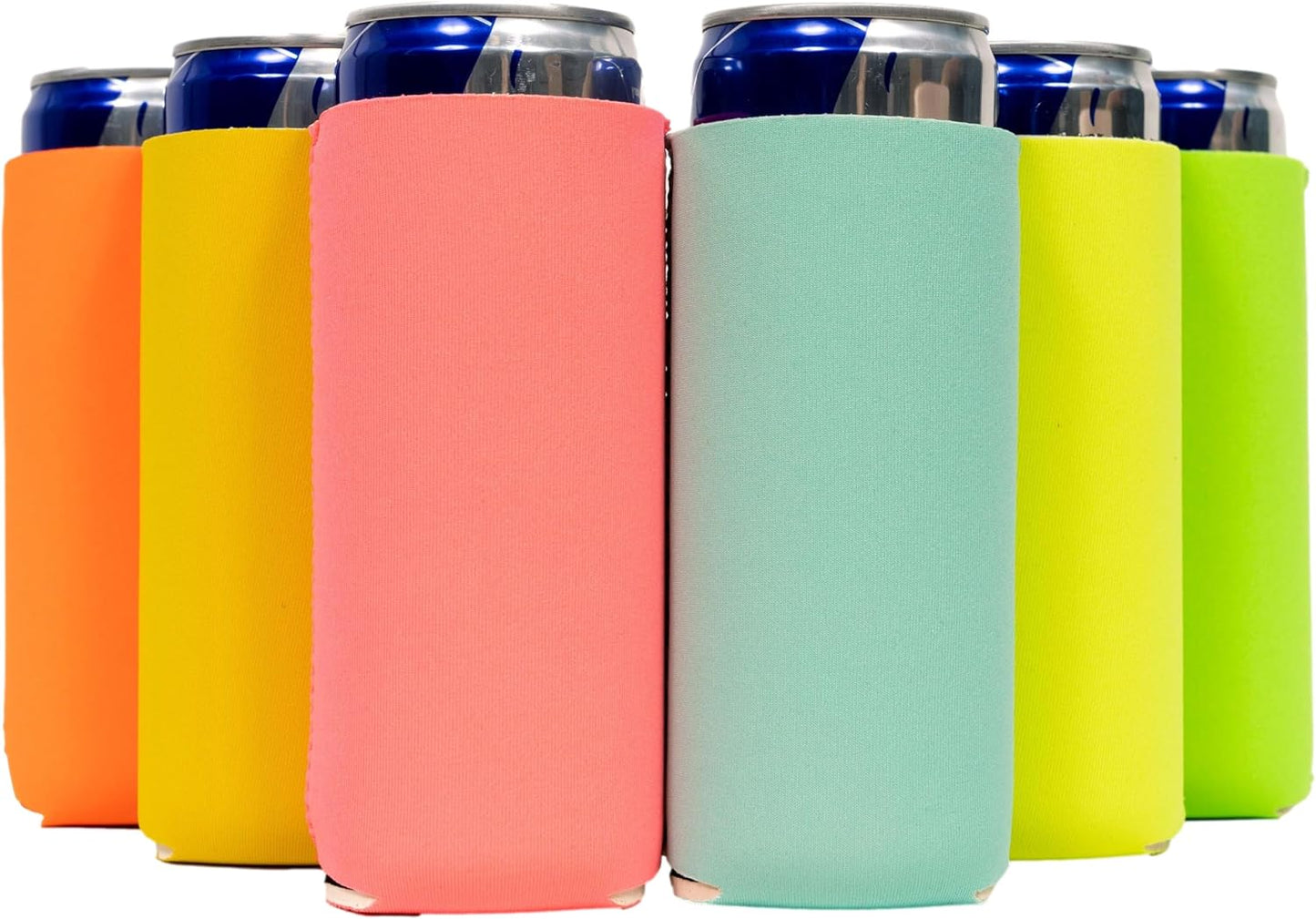 Custom Logo Slim Can Koozie Packs – 6, 14, or 25 Pack