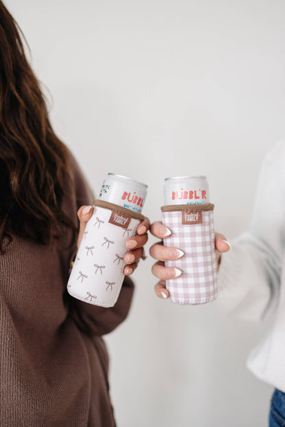 Brown Bows - Slim Can Drink Sleeves 12oz