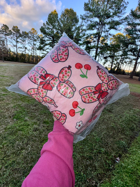 Cherries Balloon Dogs Blanket