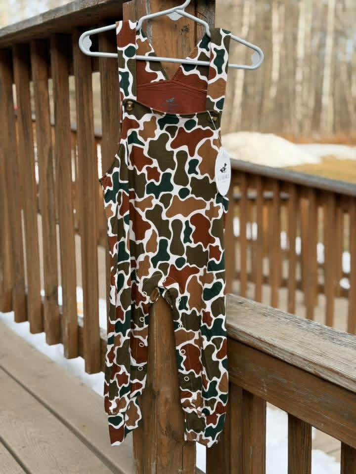 Kids Camo Overalls