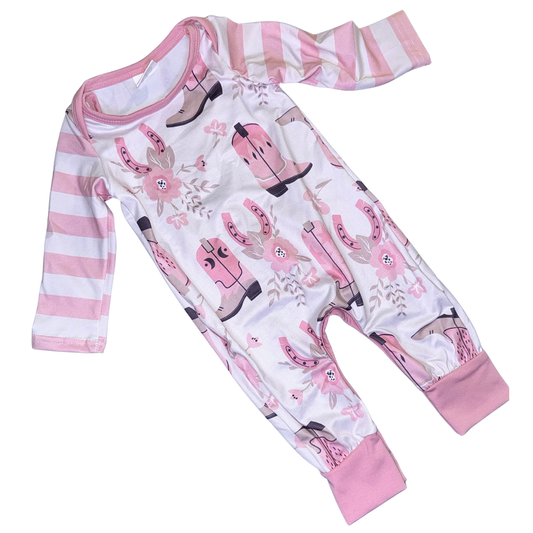 Pink Rodeo Darling Romper