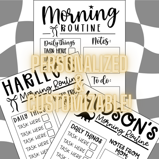 Morning Routine Bundle (3 Printable Charts)
