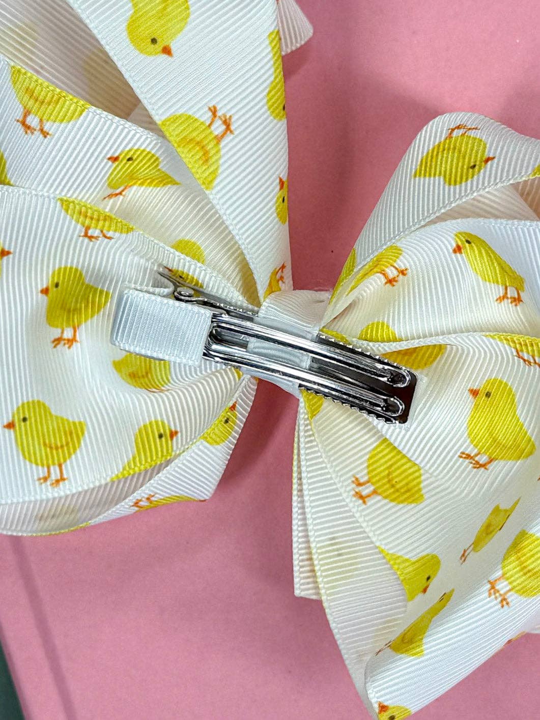 Easter Chicks Grosgrain Hair Bow