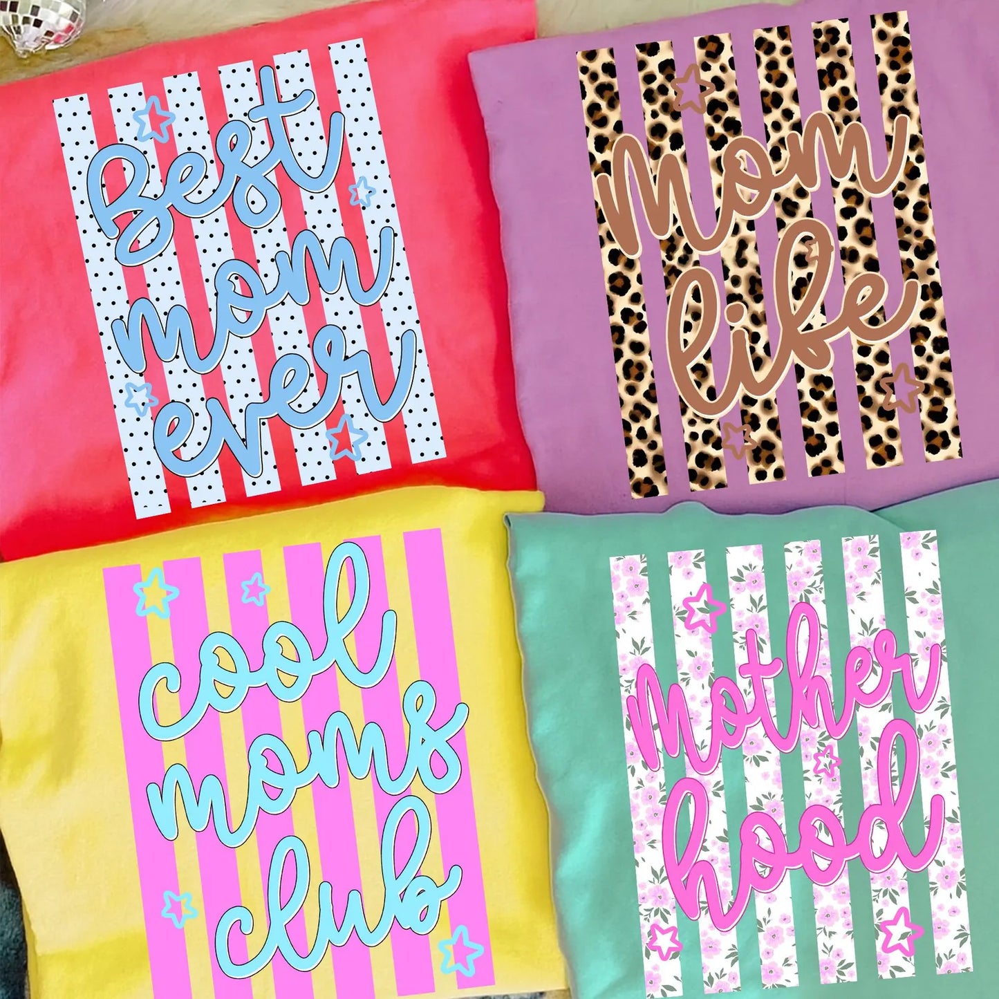 Mom Vibes Graphic Tee Collection