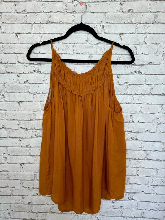 Mustard Flowy Tank Top