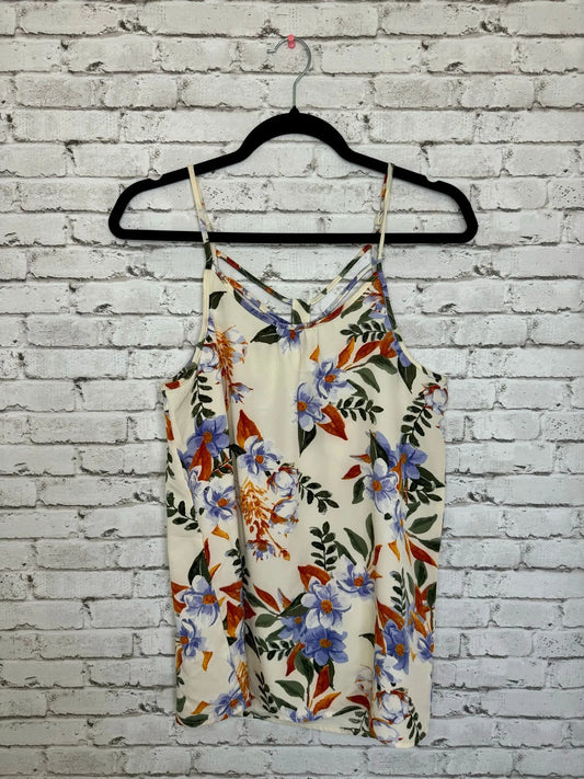 Floral Scoop Neck Tank Top